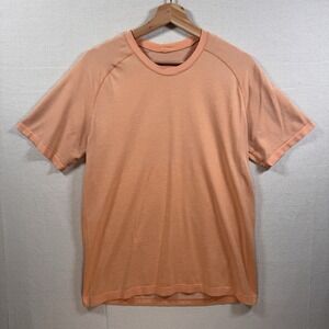 Mens Medium Lululemon Metal Vent Tech Shirt SS light orange